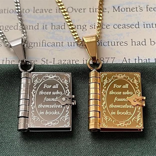 Mini Book Necklace